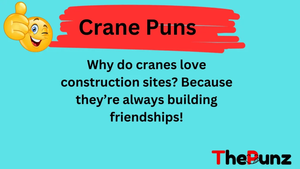 Construction Crane Puns