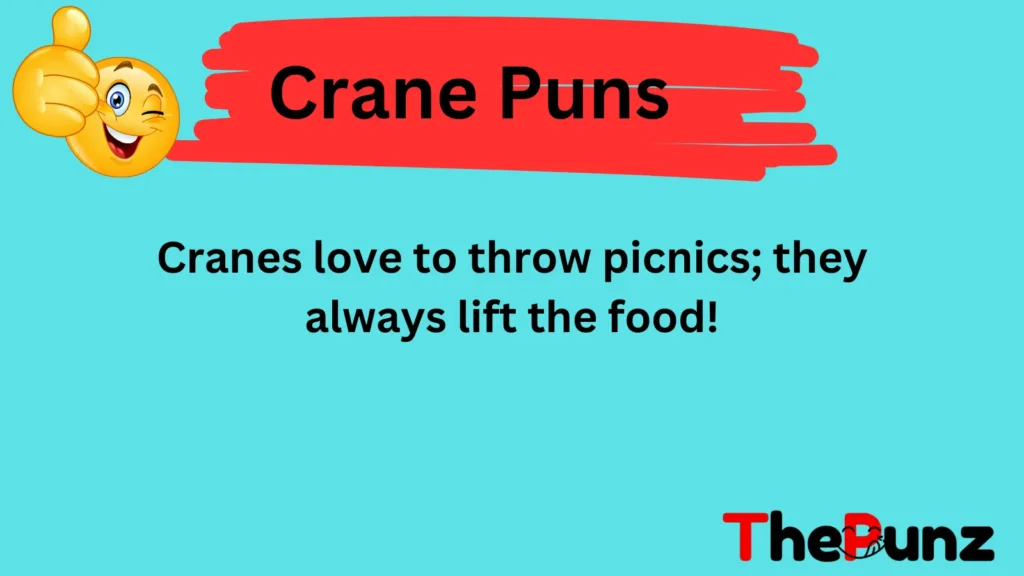 Miscellaneous Crane Puns 🌈🦩