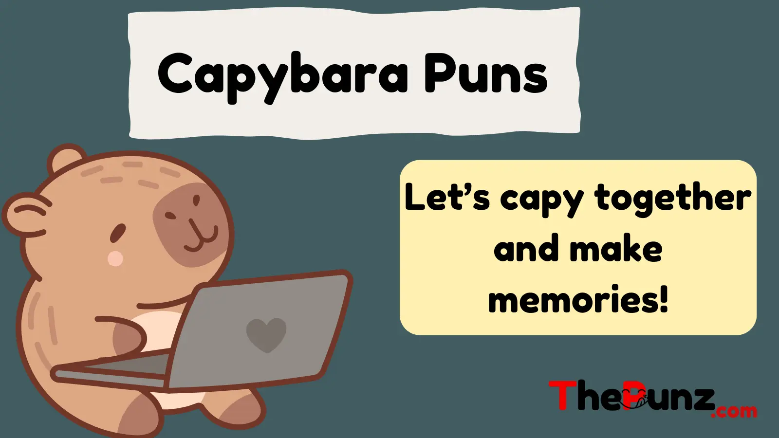  Capybara Puns