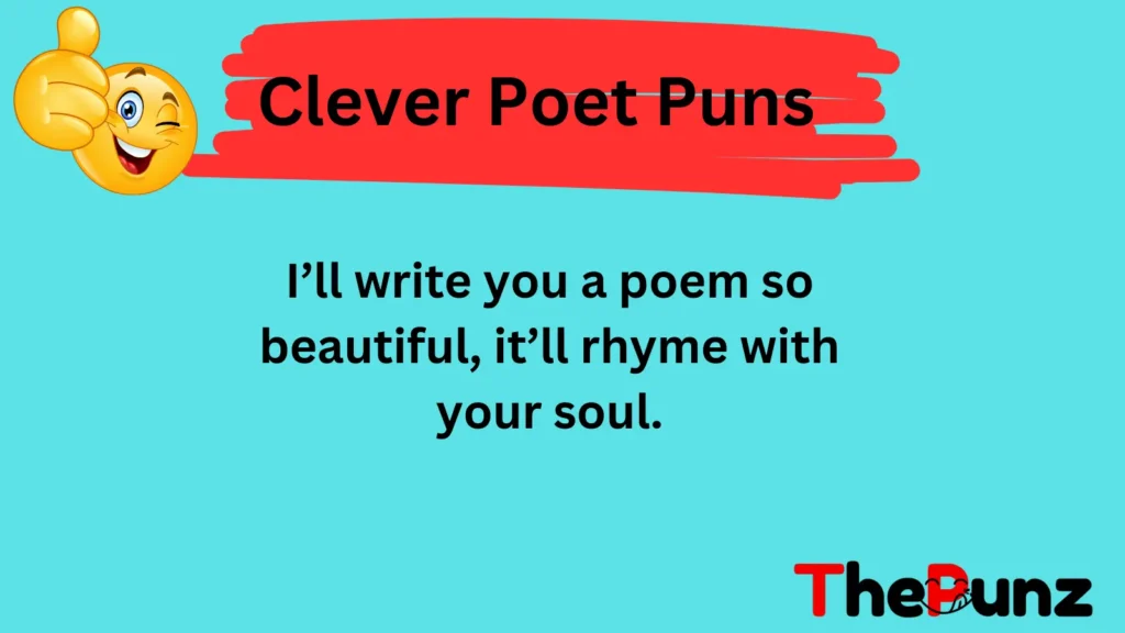 Love and Romance Poet Puns
