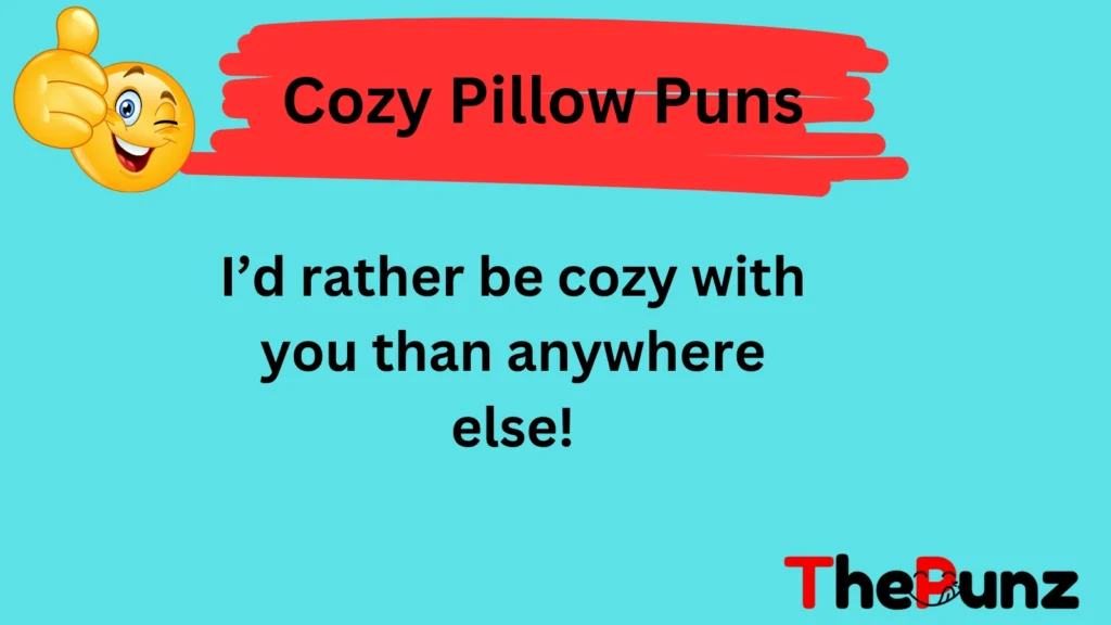 Cozy Pillow Puns