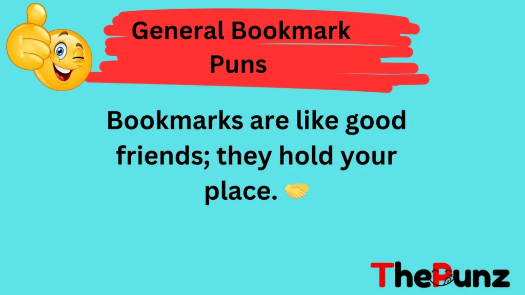General Bookmark Puns 