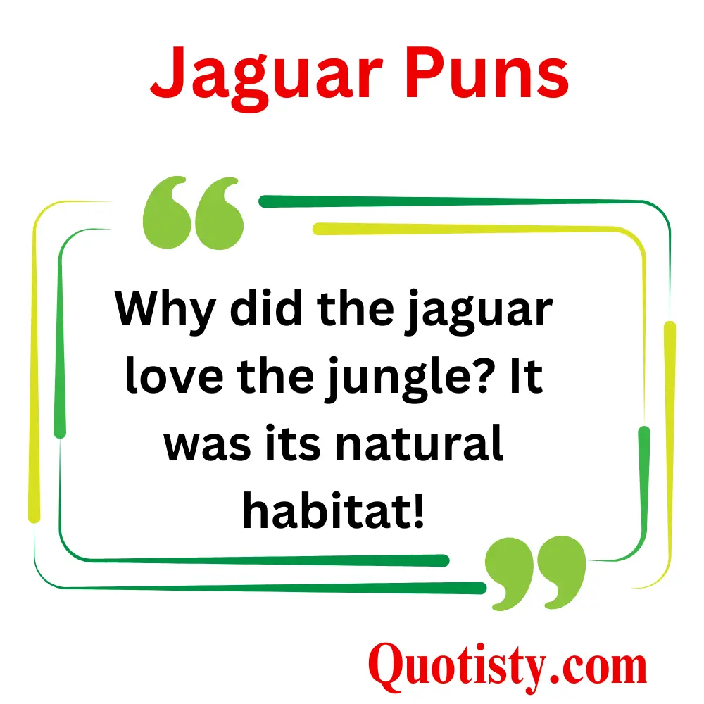Jungle Fever: Jaguar Puns