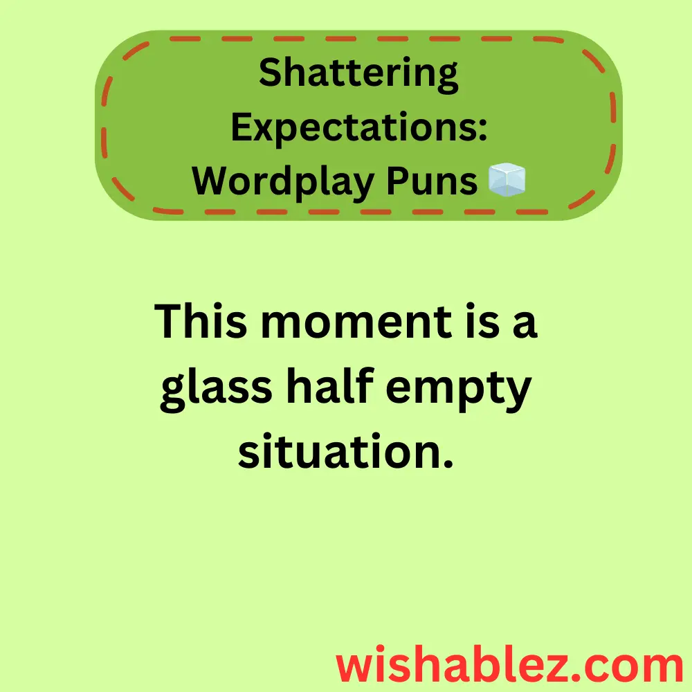 Shattering Expectations: Wordplay Puns 🧊