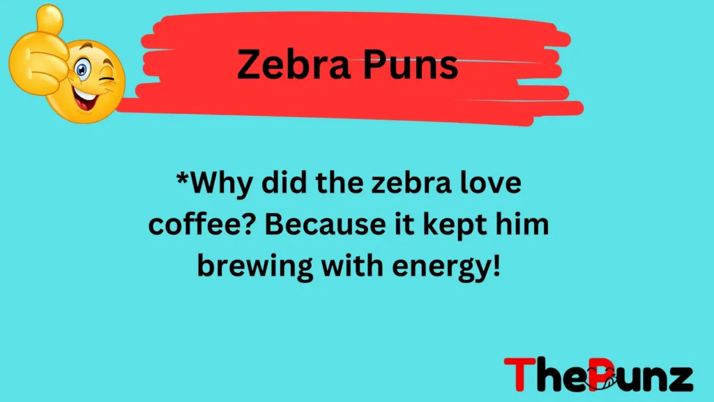 Zebra Food Puns: Deliciously Striped!