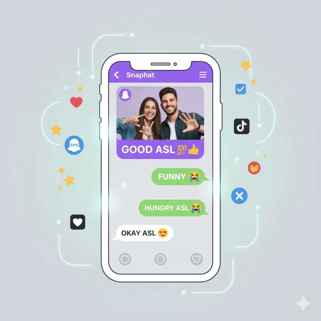 ASL Meaning in Text, Chat & Snapchat