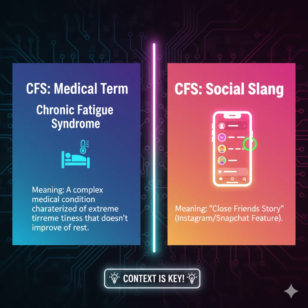 ⚠️ Common Misunderstandings About “CFS”