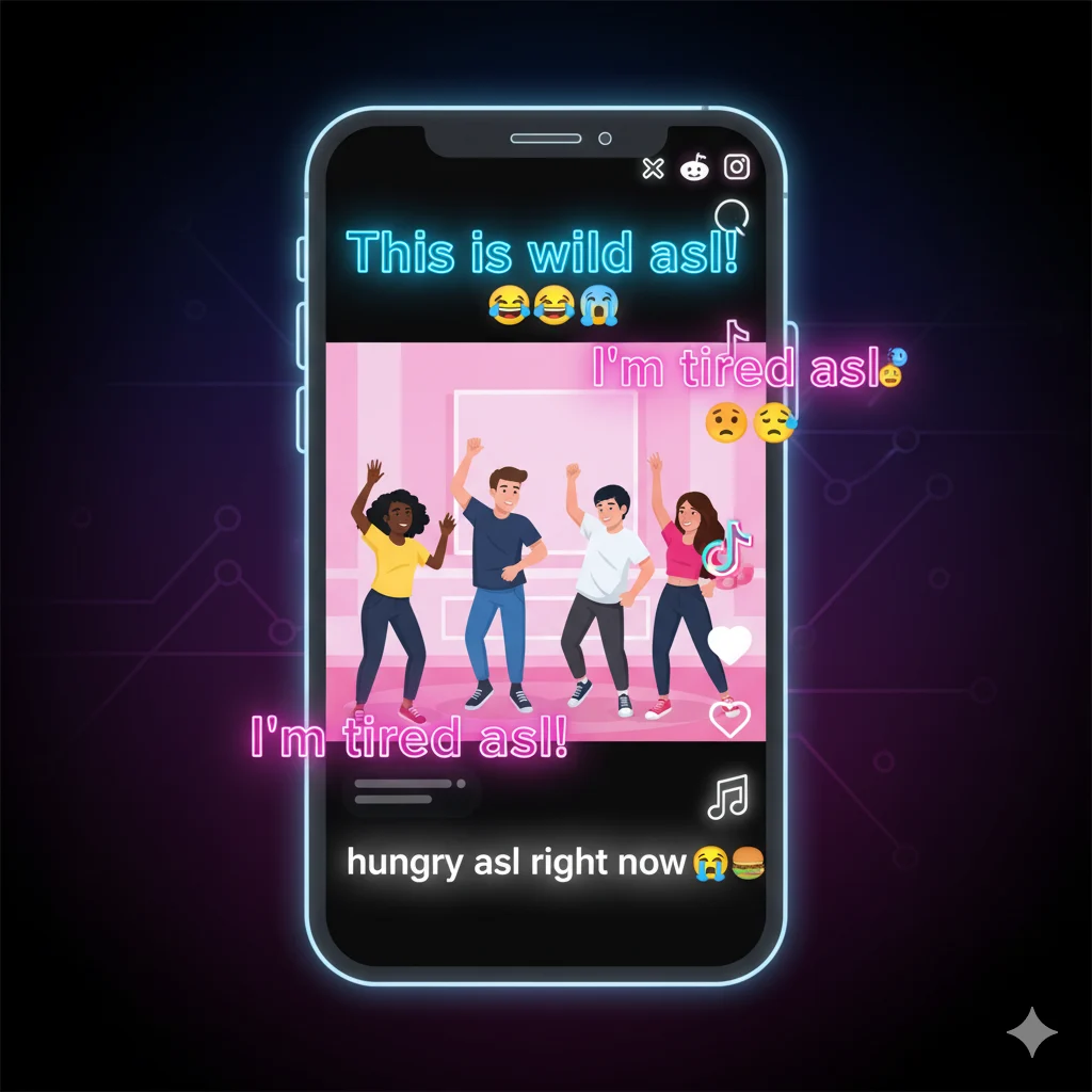 ASL Meaning on TikTok & Internet Memes