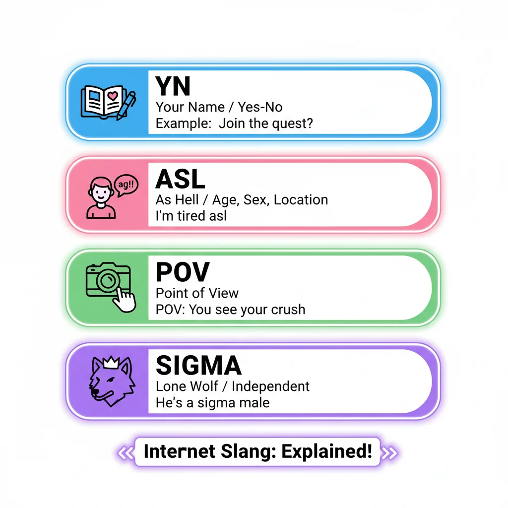 ๐ค YN vs Other Slangs (ASL, Sigma, POV)