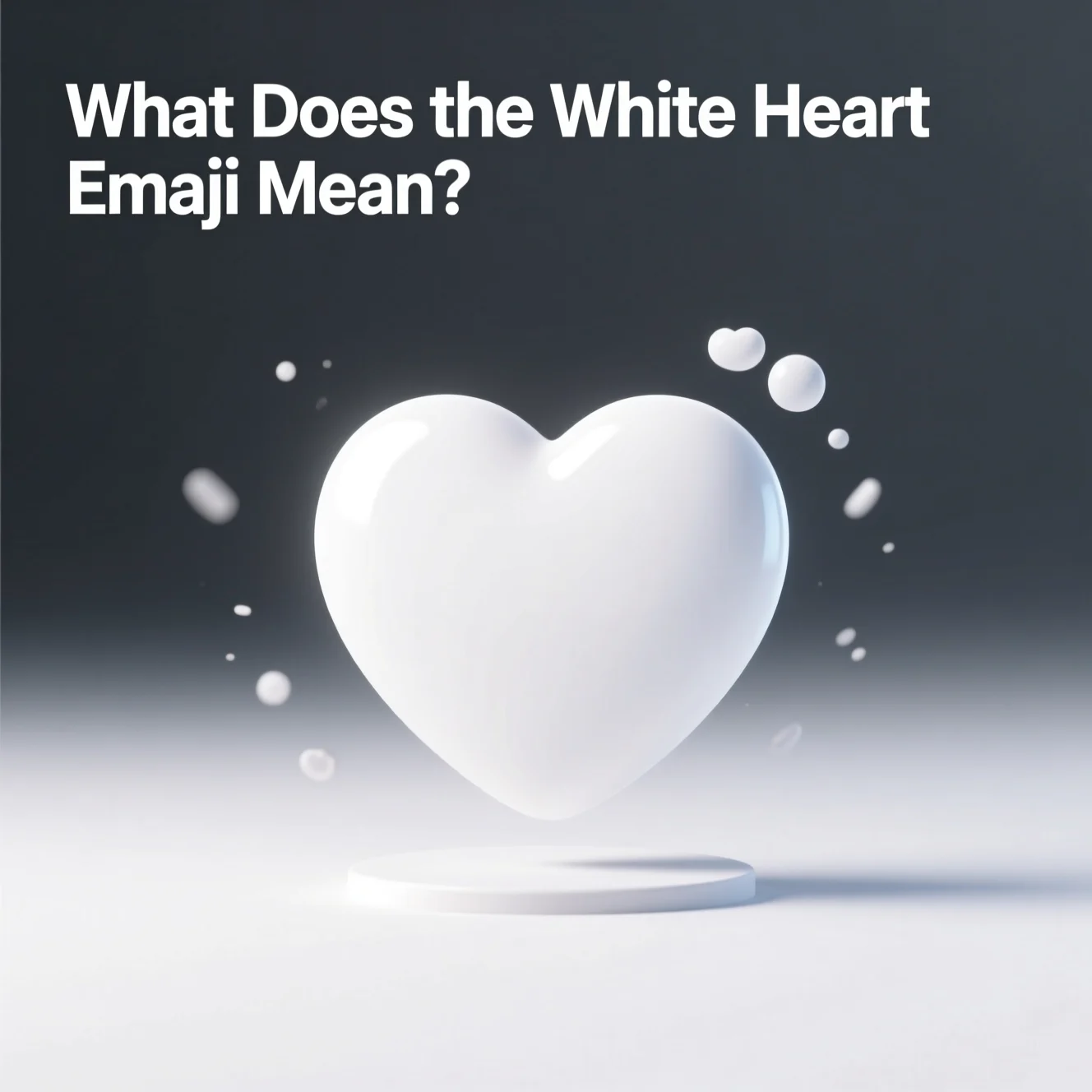 What Does the White Heart Emoji Mean